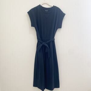 target who what wear black sweatshirt midi dress with tie size xs